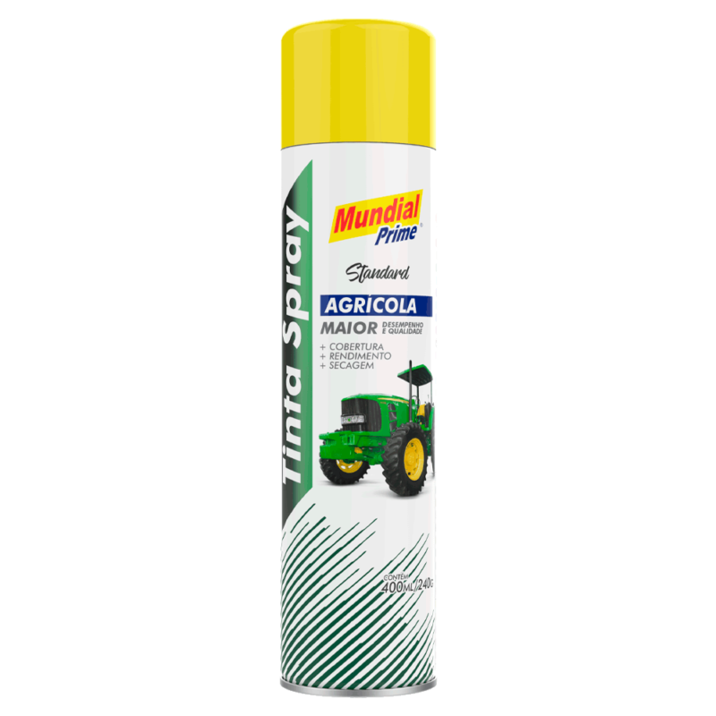 Kit 6 Tinta Spray Amarelo Agrícola Uso Geral 400ml