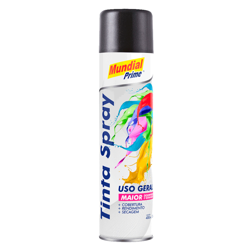 Kit 6 Tinta Spray Grafite Metálica Uso Geral 400ml