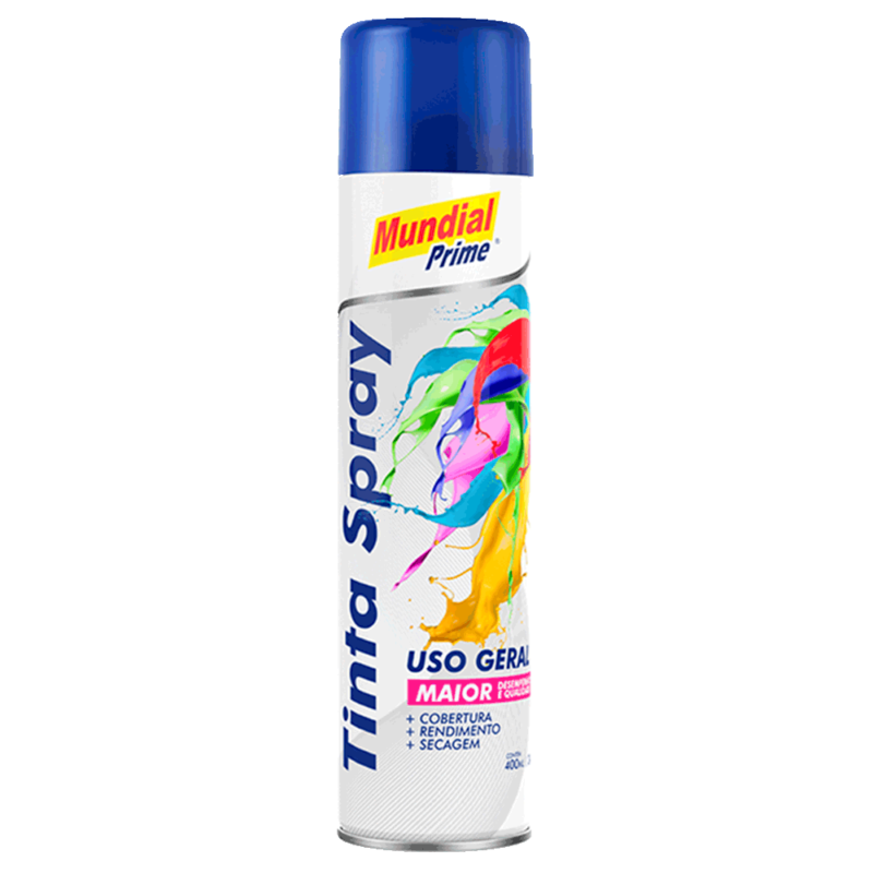 Kit 6 Tinta Spray Azul Bandeira Uso Geral 400ml