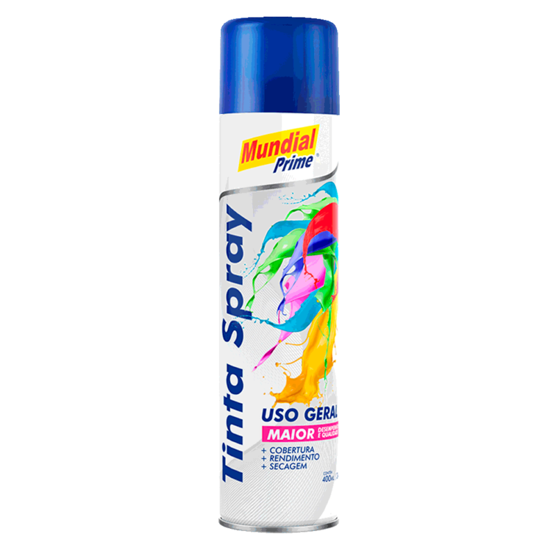 Kit 6 Tinta Spray Azul Escuro Uso Geral 400ml