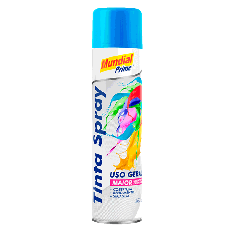 Kit 6 Tinta Spray Azul Médio Uso Geral 400ml