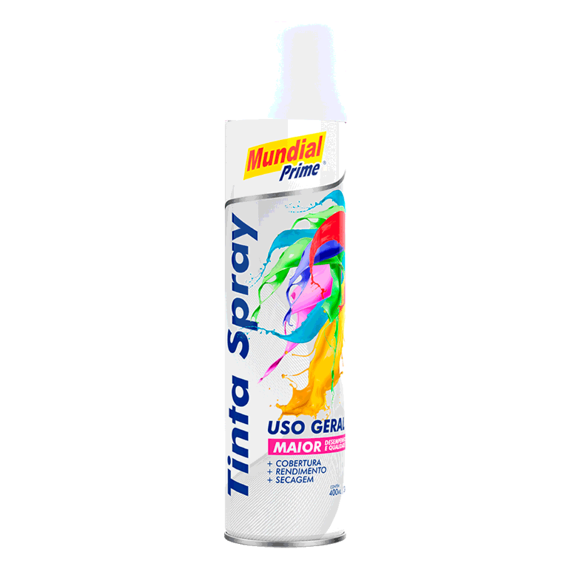 Kit 6 Tinta Spray Branco Fosco Uso Geral 400ml