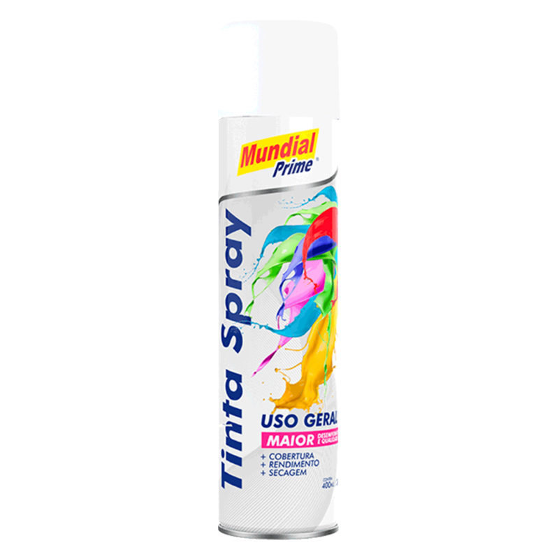 Kit 6 Tinta Spray Branco Semi Brilho Uso Geral 400ml
