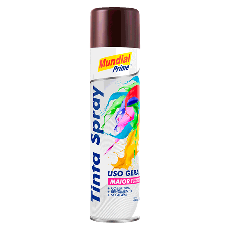 Kit 6 Tinta Spray Marrom Uso Geral 400ml