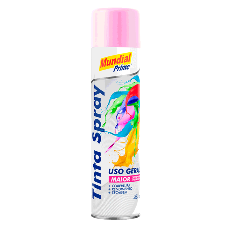 Kit 6 Tinta Spray Rosa Uso Geral 400ml