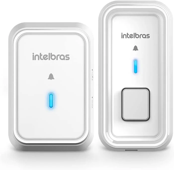 Campainha-Sem-Fio-Com-Bateria-CIB-101-Branco-Intelbras