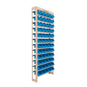Kit Estante Gaveteiro 60 Gavetas Empilháveis Nº3 Azul Presto