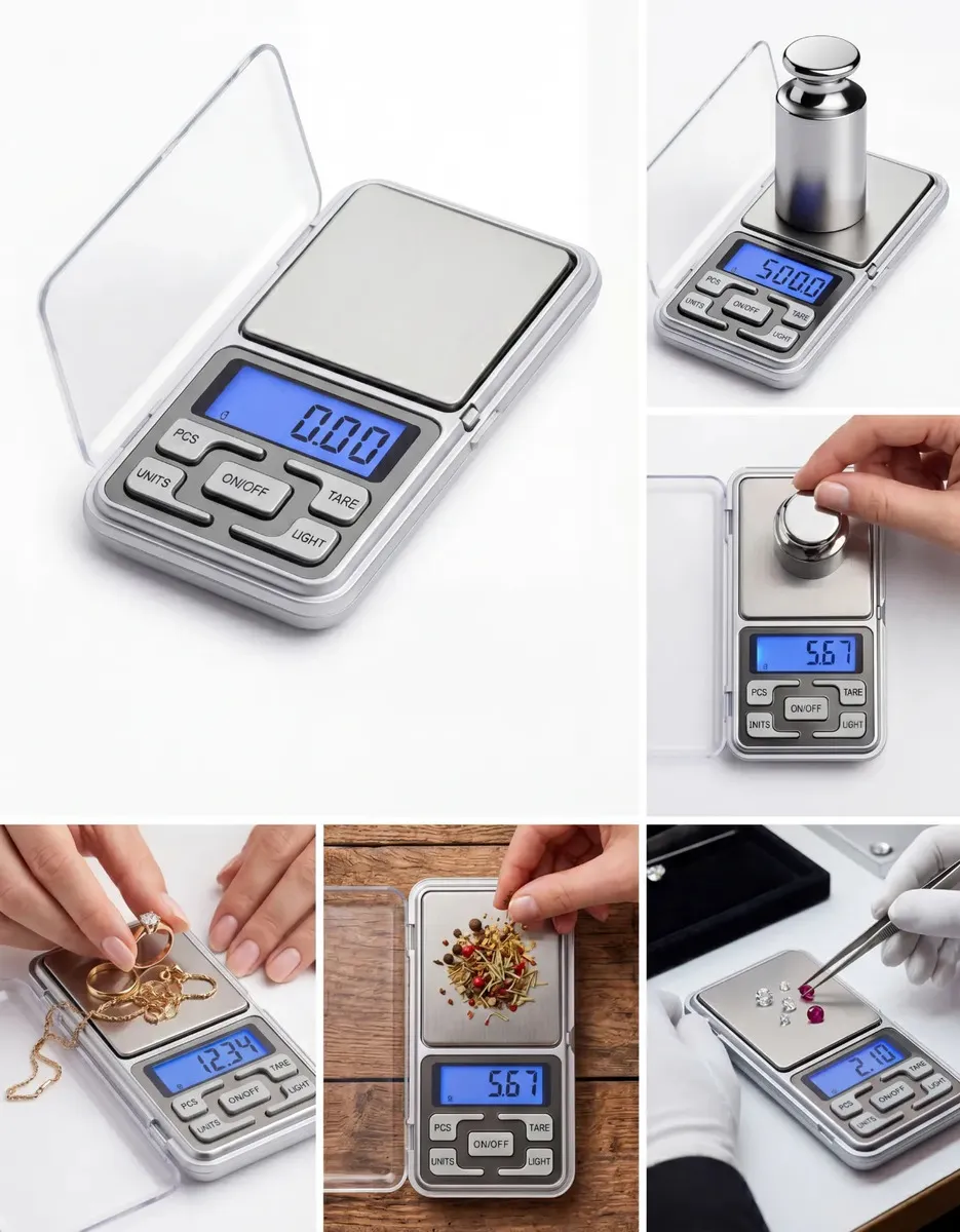 Balança Digital BM-A07 Alta Precisão 500g com Função Tara - Imagem 3