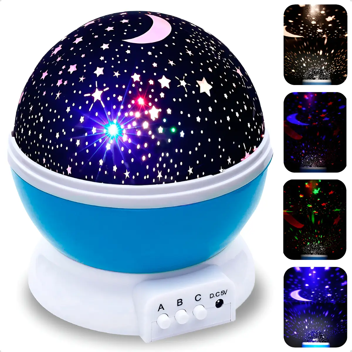 Luminária Projetor Estrela Abajur Mesa Infantil