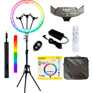 Ring Light 18 Polegadas 46cm Forte Rgb Profissional Tripé 2m