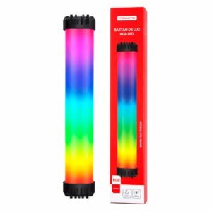 Bastão de Luz RGB LED Tomate MLG-118RGB 10W Recarregável 39 Modos Efeito Musical