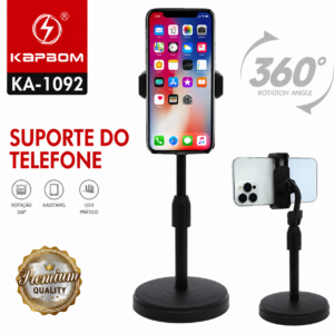 Suporte para Celular de Mesa Kapbom KA-1092 360° Ajustável