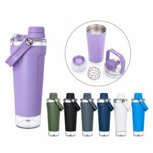 Coqueteleira Térmica Inox 700 Ml Suplemento Copo Hermético BM-P2096 720ml com Alça