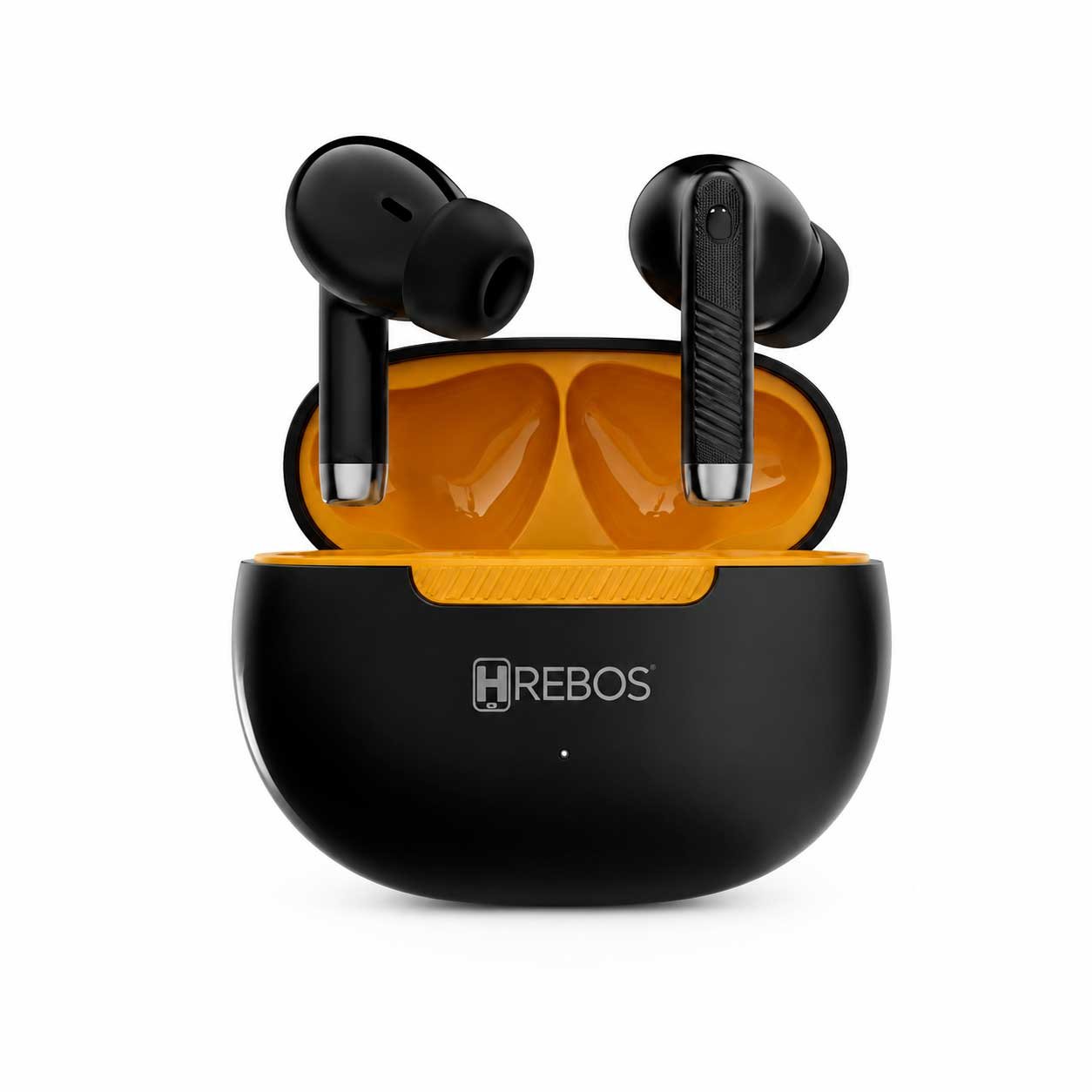 Fone Bluetooth Hrebos PureSound EB-400 TWS Wireless Premium – Preto e Dourado
