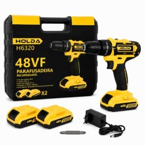 Parafusadeira Recarregável Holda H6320 48VF com 2 Baterias